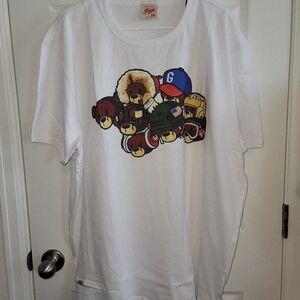 NWT RGBT Unisex Teddy Bear Graphic Short Sleeve Crew Neck T-shirt SZ 3XL